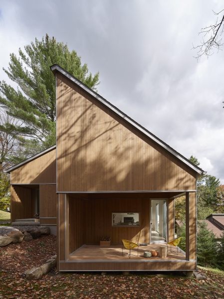 Шале, вдохновленное морфологией места Шале, вдохновленное морфологией места