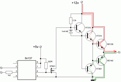 Драйвер полевого транзистора из дискретных компонентов Драйвер полевого транзистора из дискретных компонентов