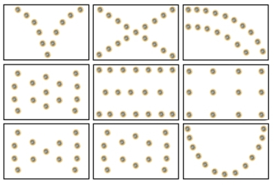 Как расположить светильники на потолке