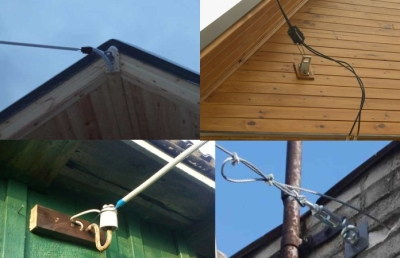 Прокладка кабеля по воздуху на даче