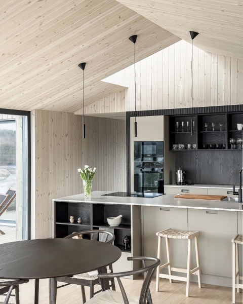 Современная вилла в суровом скандинавском ландшафте Современная вилла в суровом скандинавском ландшафте