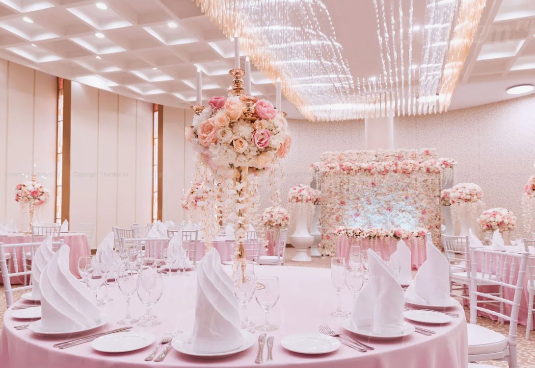 Банкетный зал на свадьбу - варианты оформления и услуги