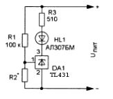 Индикаторы и сигнализаторы на регулируемом стабилитроне TL431